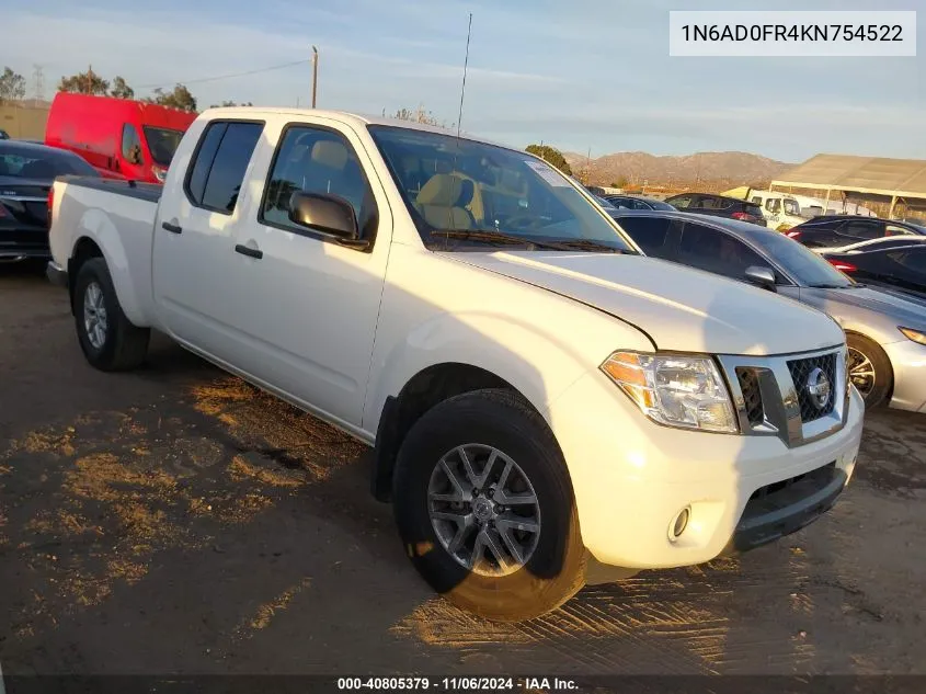 2019 Nissan Frontier Sv VIN: 1N6AD0FR4KN754522 Lot: 40805379