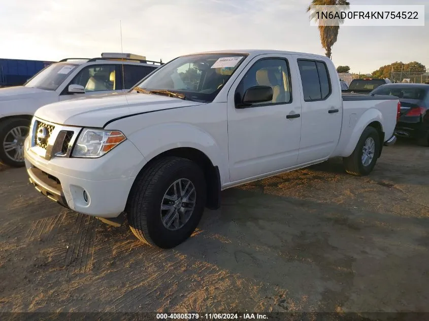 2019 Nissan Frontier Sv VIN: 1N6AD0FR4KN754522 Lot: 40805379