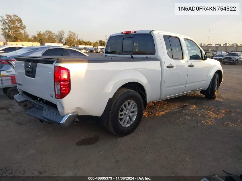 2019 Nissan Frontier Sv VIN: 1N6AD0FR4KN754522 Lot: 40805379