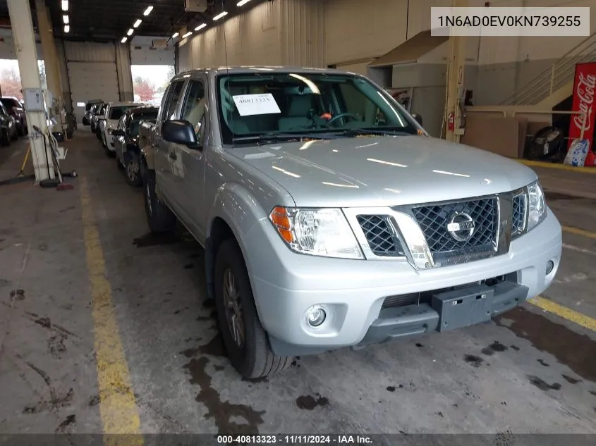 2019 Nissan Frontier Sv VIN: 1N6AD0EV0KN739255 Lot: 40813323