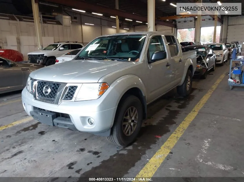 2019 Nissan Frontier Sv VIN: 1N6AD0EV0KN739255 Lot: 40813323