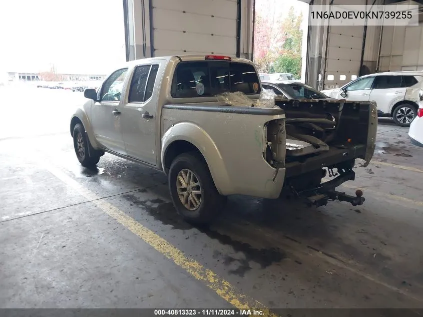 2019 Nissan Frontier Sv VIN: 1N6AD0EV0KN739255 Lot: 40813323