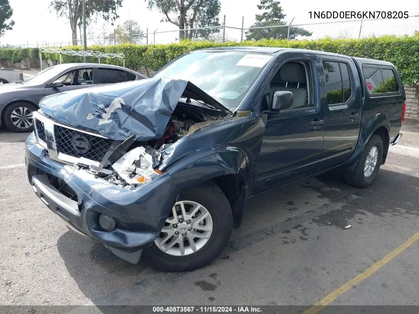 1N6DD0ER6KN708205 2019 Nissan Frontier Sv