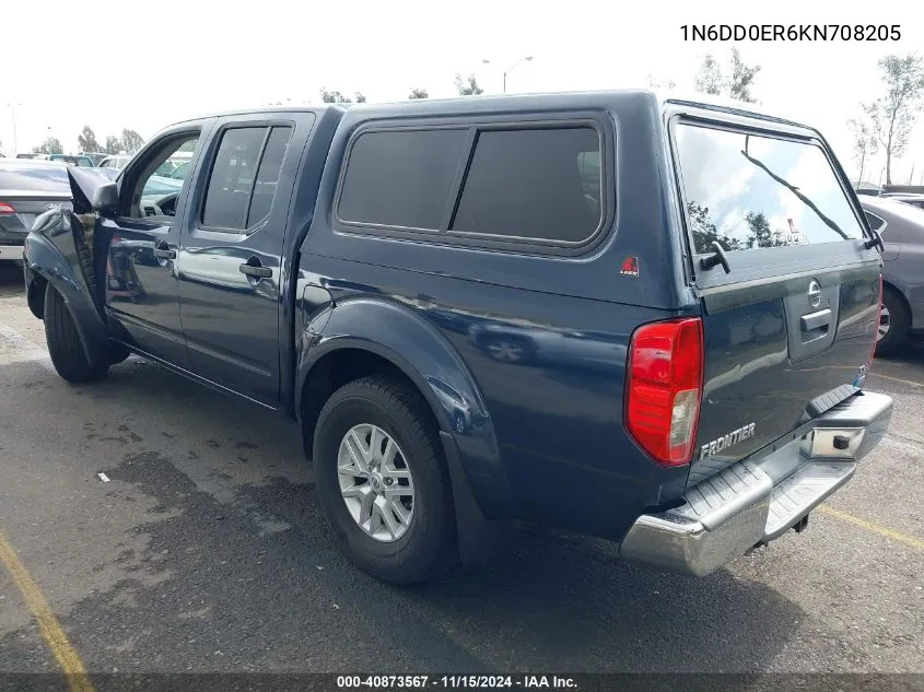 1N6DD0ER6KN708205 2019 Nissan Frontier Sv