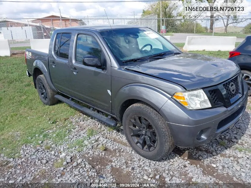 2020 Nissan Frontier Sv 4X4 VIN: 1N6ED0EB5LN726123 Lot: 40457125