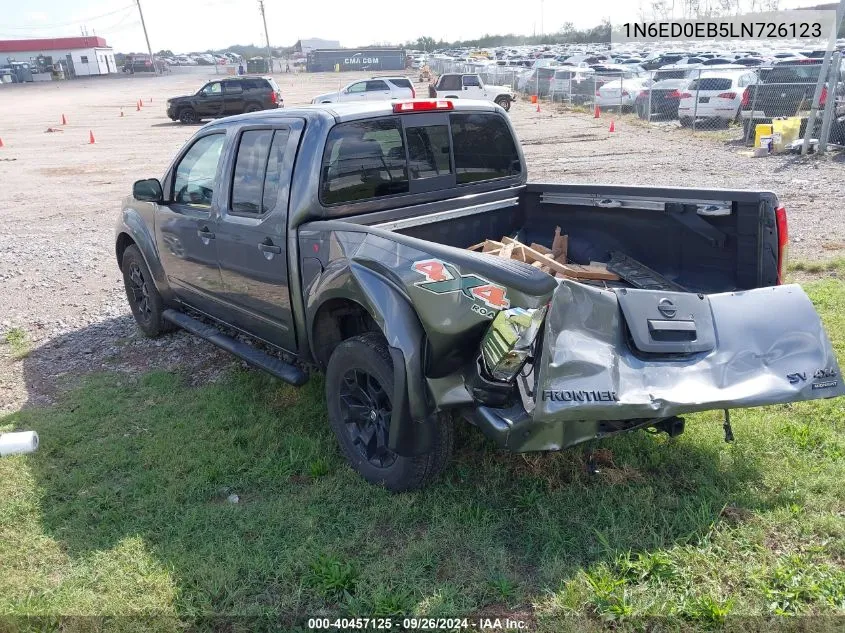 2020 Nissan Frontier Sv 4X4 VIN: 1N6ED0EB5LN726123 Lot: 40457125