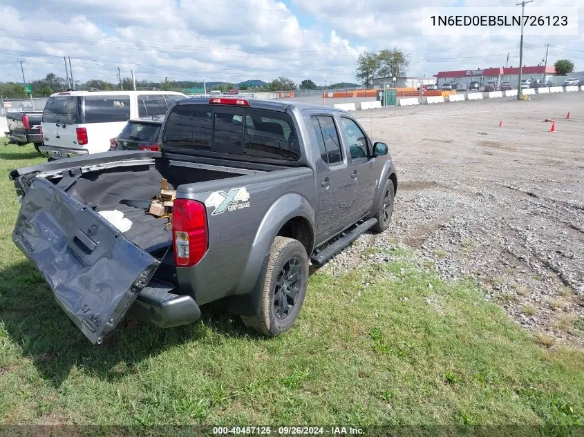 2020 Nissan Frontier Sv 4X4 VIN: 1N6ED0EB5LN726123 Lot: 40457125