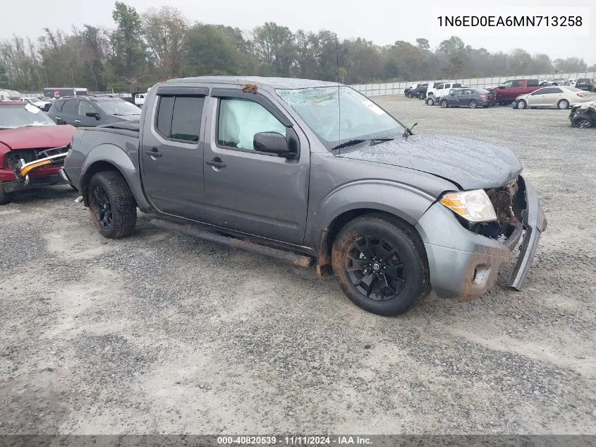 2021 Nissan Frontier Sv 4X2 VIN: 1N6ED0EA6MN713258 Lot: 40820539