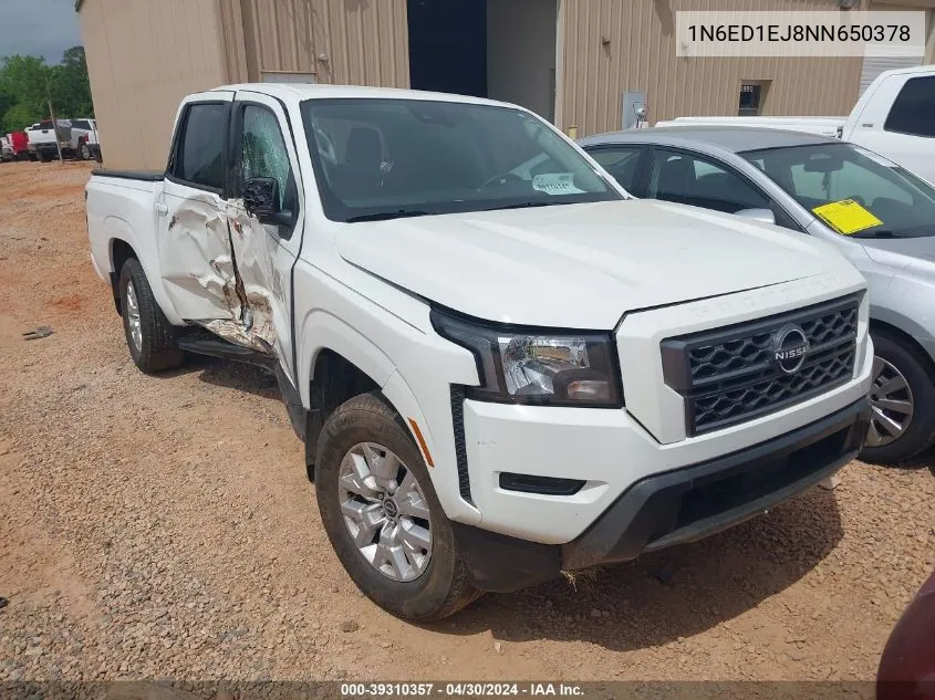 2022 Nissan Frontier Sv 4X2 VIN: 1N6ED1EJ8NN650378 Lot: 39310357