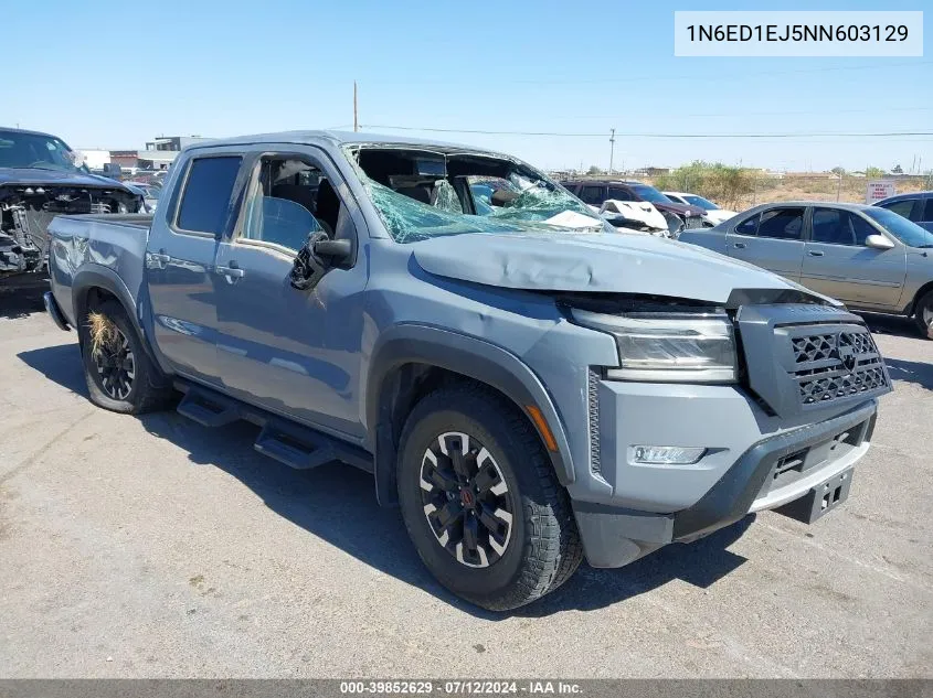 2022 Nissan Frontier VIN: 1N6ED1EJ5NN603129 Lot: 39852629