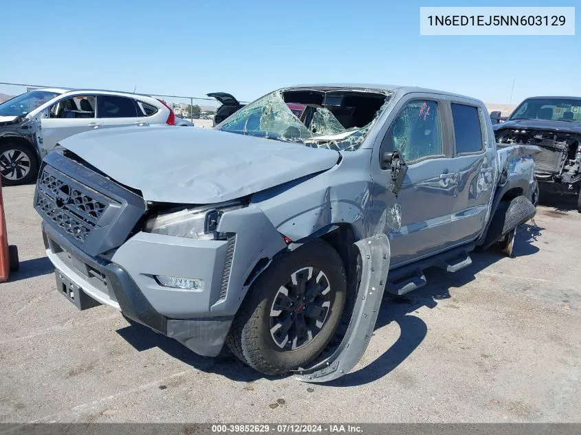 2022 Nissan Frontier VIN: 1N6ED1EJ5NN603129 Lot: 39852629