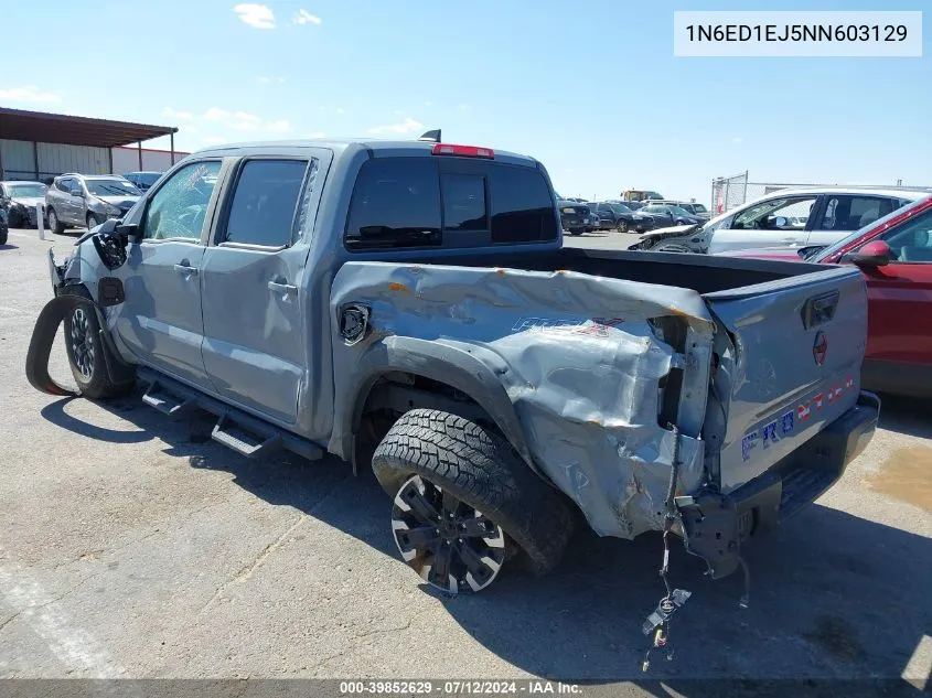 2022 Nissan Frontier VIN: 1N6ED1EJ5NN603129 Lot: 39852629