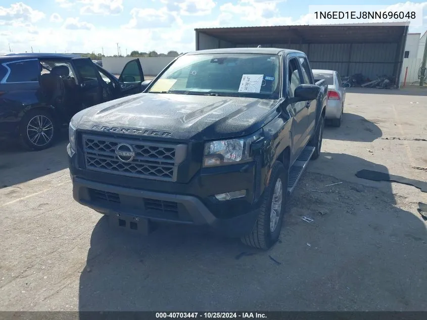 2022 Nissan Frontier Sv 4X2 VIN: 1N6ED1EJ8NN696048 Lot: 40703447