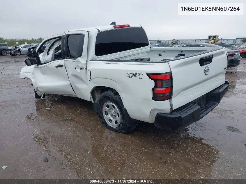 2022 Nissan Frontier S 4X4 VIN: 1N6ED1EK8NN607264 Lot: 40808473