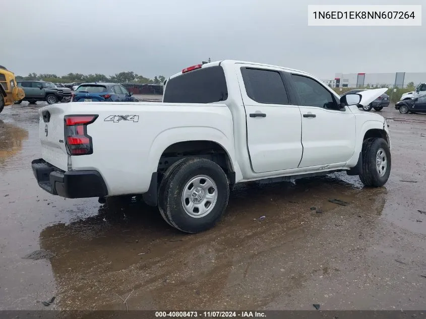 2022 Nissan Frontier S 4X4 VIN: 1N6ED1EK8NN607264 Lot: 40808473