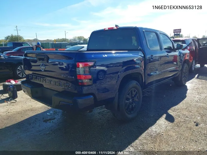 2022 Nissan Frontier Sv 4X4 VIN: 1N6ED1EKXNN653128 Lot: 40810408