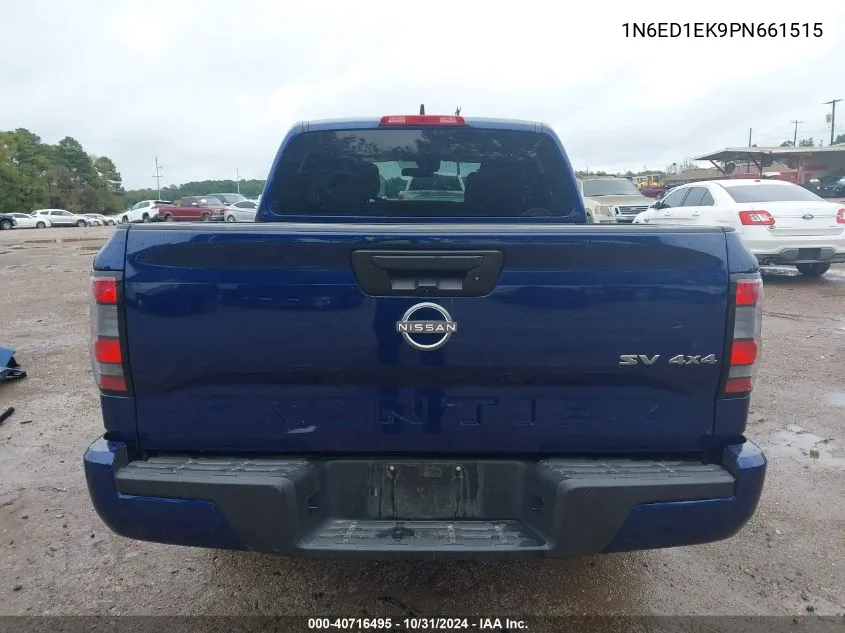 2023 Nissan Frontier Sv 4X4 VIN: 1N6ED1EK9PN661515 Lot: 40716495