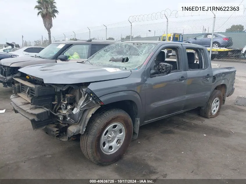 2024 Nissan Frontier S 4X2 VIN: 1N6ED1EJ1RN622363 Lot: 40636725