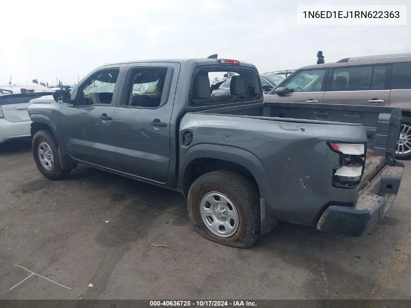 2024 Nissan Frontier S 4X2 VIN: 1N6ED1EJ1RN622363 Lot: 40636725