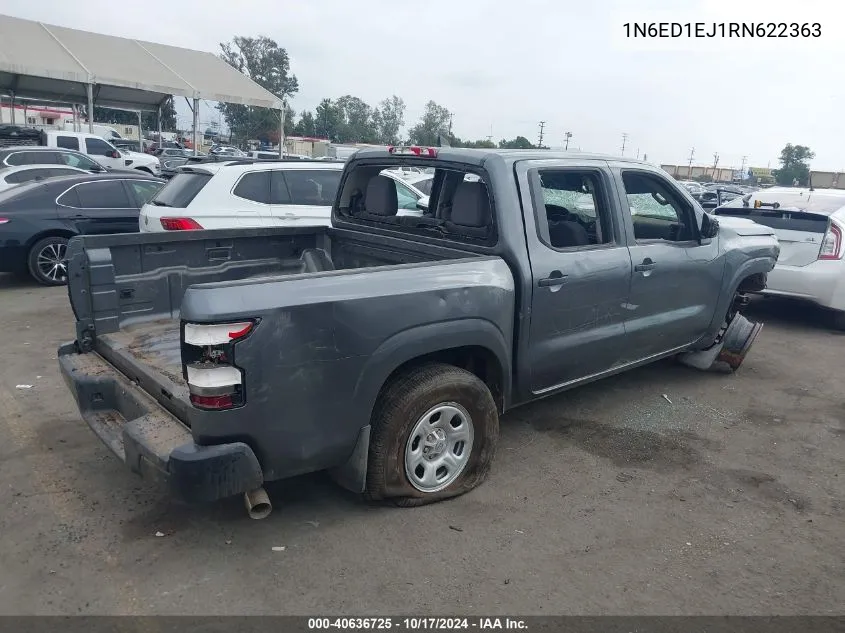 2024 Nissan Frontier S 4X2 VIN: 1N6ED1EJ1RN622363 Lot: 40636725