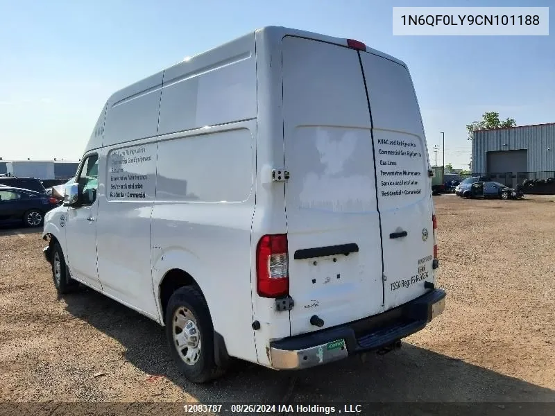 2012 Nissan Nv 2500 VIN: 1N6QF0LY9CN101188 Lot: 12083787