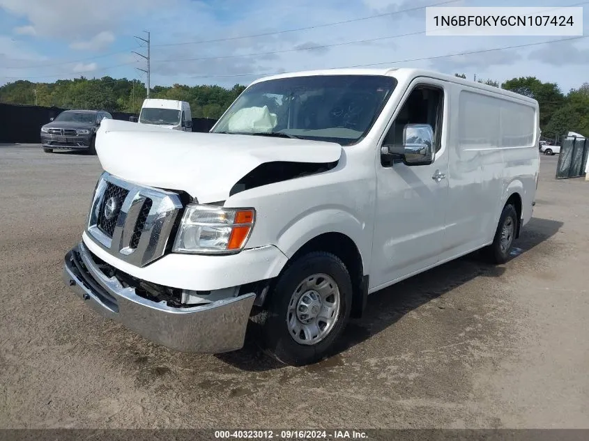 2012 Nissan Nv 2500 Nv2500 Hd Sv V6 VIN: 1N6BF0KY6CN107424 Lot: 40323012