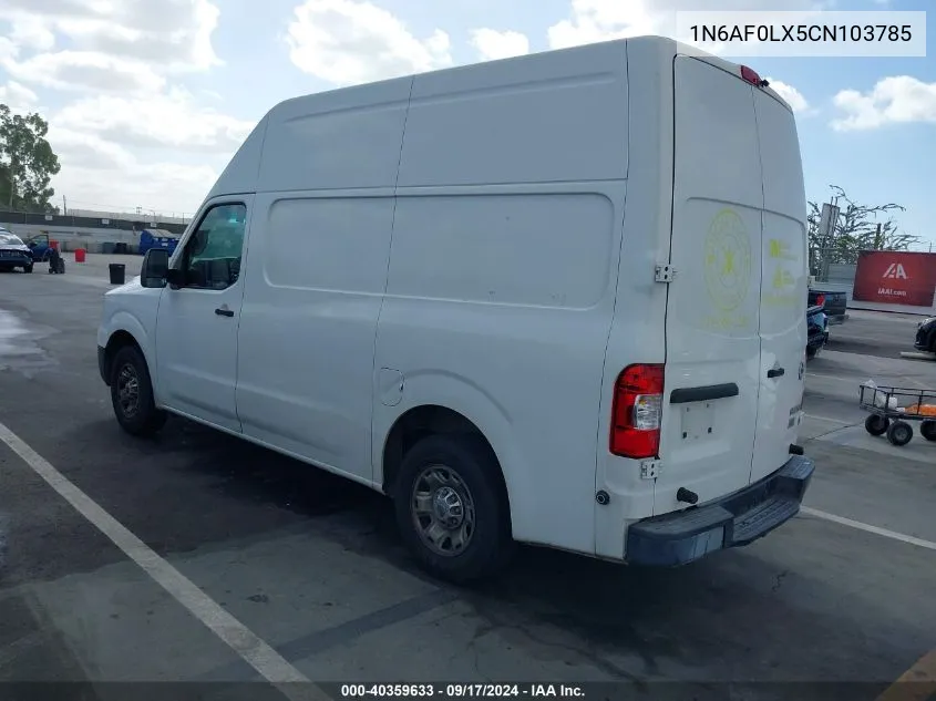 2012 Nissan Nv 2500 Nv2500 Hd S V8 VIN: 1N6AF0LX5CN103785 Lot: 40359633