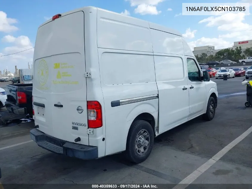 2012 Nissan Nv 2500 Nv2500 Hd S V8 VIN: 1N6AF0LX5CN103785 Lot: 40359633