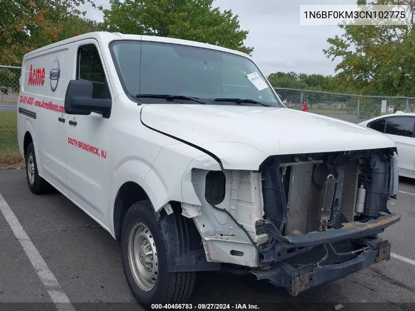 2012 Nissan Nv 1500 Nv1500 S V6 VIN: 1N6BF0KM3CN102775 Lot: 40456783