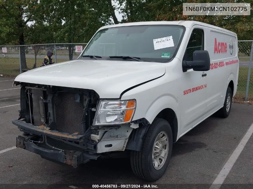 2012 Nissan Nv 1500 Nv1500 S V6 VIN: 1N6BF0KM3CN102775 Lot: 40456783