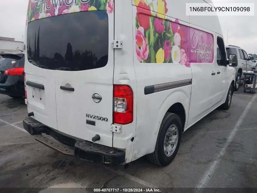 2012 Nissan Nv 2500 Nv2500 Hd S V6 VIN: 1N6BF0LY9CN109098 Lot: 40707717