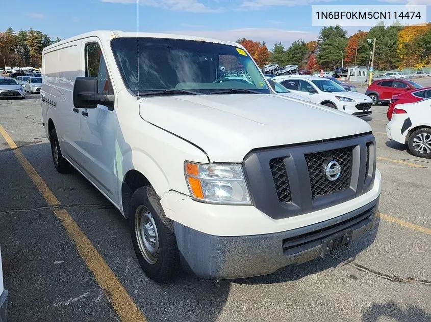 2012 Nissan Nv 1500/2500 VIN: 1N6BF0KM5CN114474 Lot: 40709683