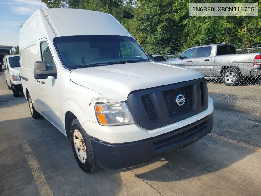 2012 Nissan Nv 2500 VIN: 1N6BF0LX8CN111755 Lot: 40839829