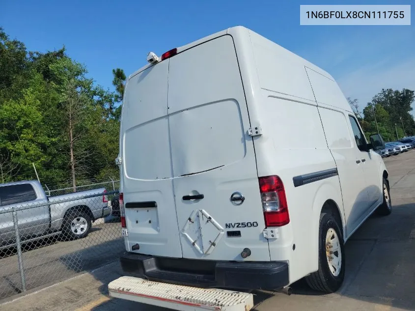 2012 Nissan Nv 2500 VIN: 1N6BF0LX8CN111755 Lot: 40839829