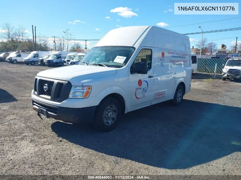 2012 Nissan Nv 2500 Nv2500 Hd S V8 VIN: 1N6AF0LX6CN110776 Lot: 40844003