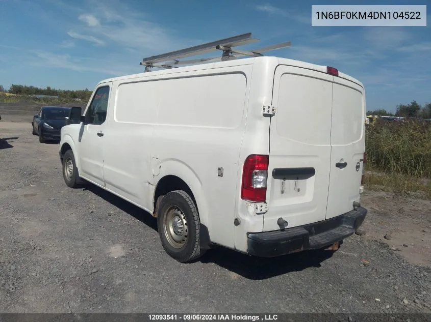 2013 Nissan Nv 1500/2500 VIN: 1N6BF0KM4DN104522 Lot: 12093541