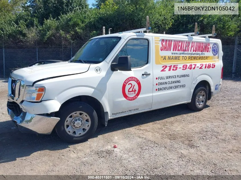 1N6BF0KY2DN105042 2013 Nissan Nv Sv