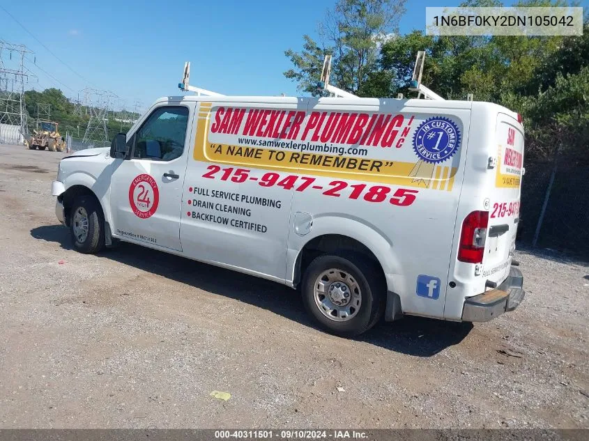 1N6BF0KY2DN105042 2013 Nissan Nv Sv