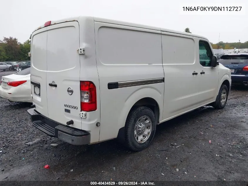 2013 Nissan Nv 2500/3500 VIN: 1N6AF0KY9DN112727 Lot: 40434529