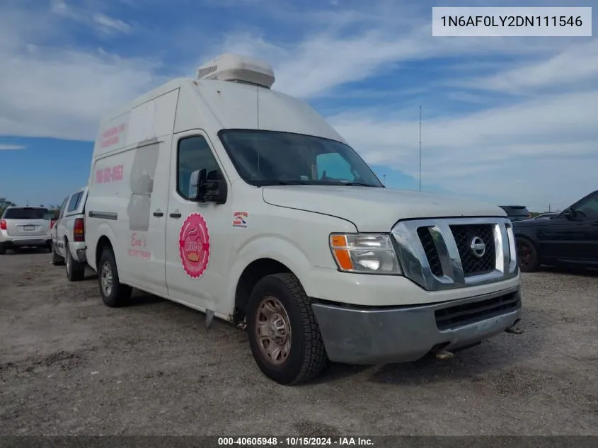 2013 Nissan Nv Cargo Nv3500 Hd Sv V8 VIN: 1N6AF0LY2DN111546 Lot: 40605948