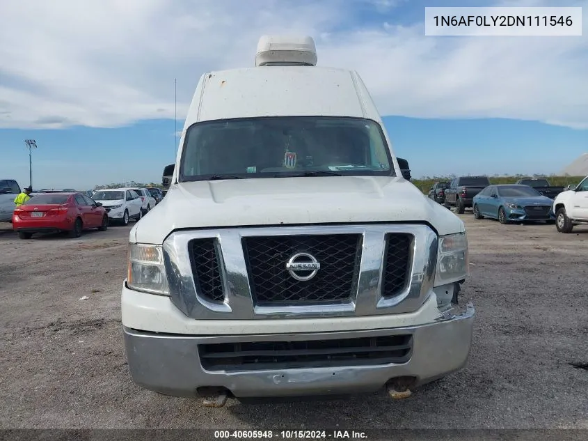 2013 Nissan Nv Cargo Nv3500 Hd Sv V8 VIN: 1N6AF0LY2DN111546 Lot: 40605948