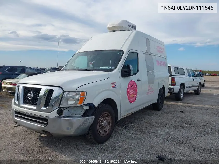 2013 Nissan Nv Cargo Nv3500 Hd Sv V8 VIN: 1N6AF0LY2DN111546 Lot: 40605948