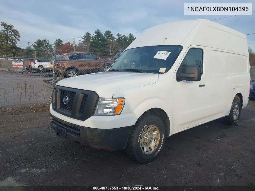 2013 Nissan Nv VIN: 1NGAF0LX8DN104396 Lot: 40737553