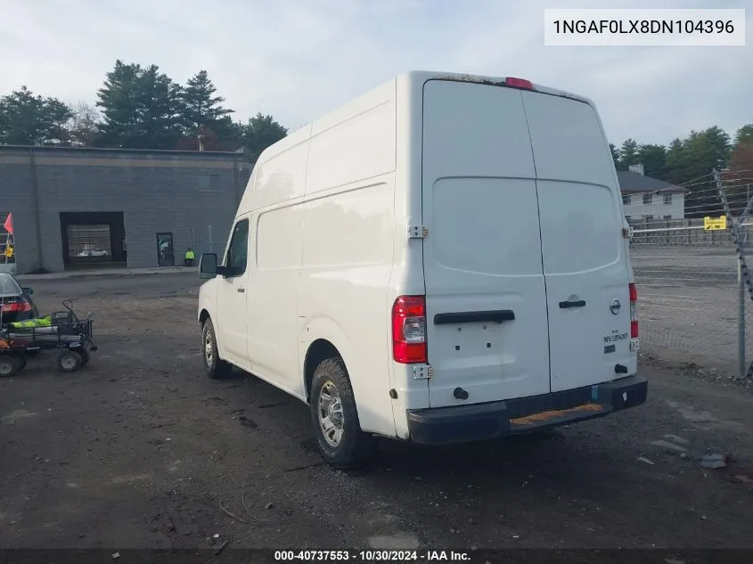 2013 Nissan Nv VIN: 1NGAF0LX8DN104396 Lot: 40737553