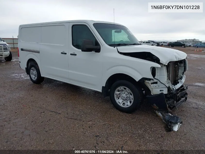 2013 Nissan Nv Cargo Nv2500 Hd S V6 VIN: 1N6BF0KY7DN101228 Lot: 40761076