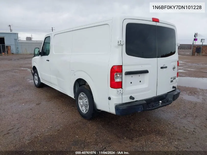 2013 Nissan Nv Cargo Nv2500 Hd S V6 VIN: 1N6BF0KY7DN101228 Lot: 40761076