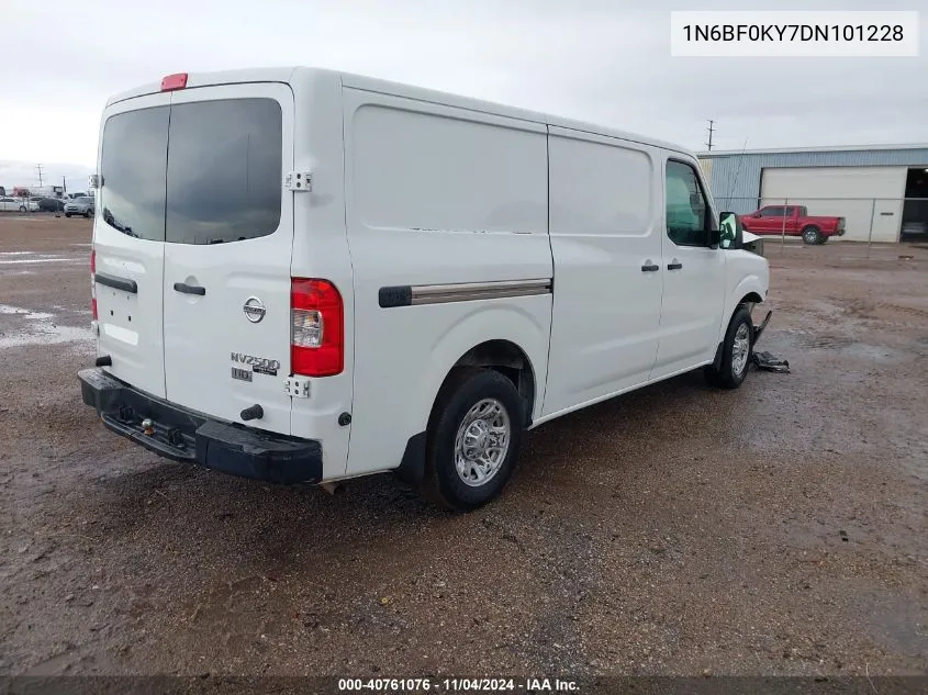 2013 Nissan Nv Cargo Nv2500 Hd S V6 VIN: 1N6BF0KY7DN101228 Lot: 40761076