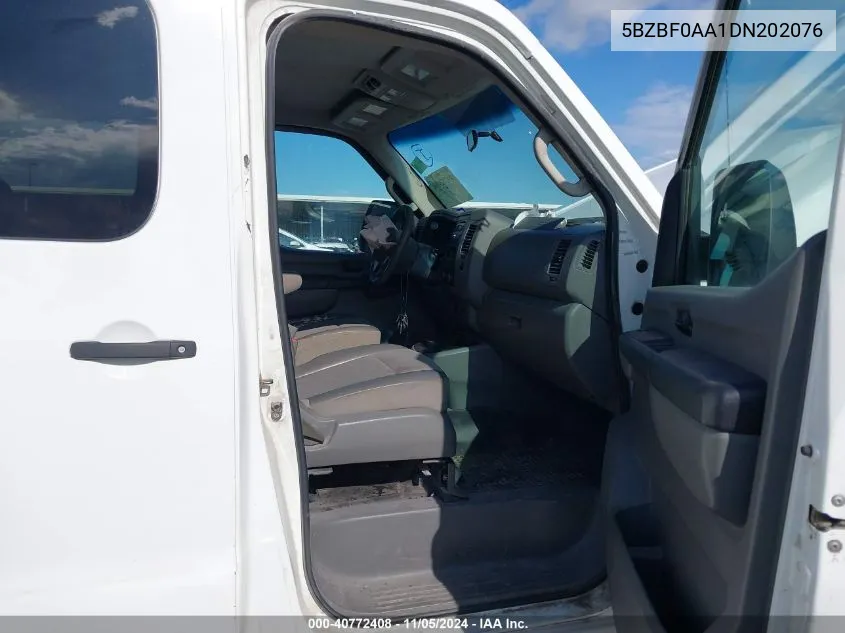 2013 Nissan Nv Passenger Nv3500 Hd S V6 VIN: 5BZBF0AA1DN202076 Lot: 40772408