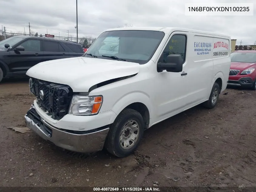 2013 Nissan Nv Cargo Nv2500 Hd Sv V6 VIN: 1N6BF0KYXDN100235 Lot: 40872649