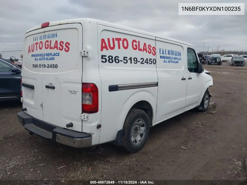 2013 Nissan Nv Cargo Nv2500 Hd Sv V6 VIN: 1N6BF0KYXDN100235 Lot: 40872649